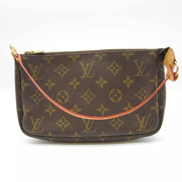 Authentic LOUIS VUITTON Accessory Pouch Pouch M51980 Monogram Canvas #603003 - Picture 1 of 16